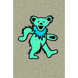 Grateful Dead Dancing Bear Tapestry 52x80