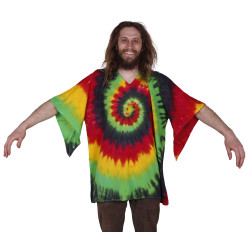 Tie Dyed Dashiki Rasta Spiral