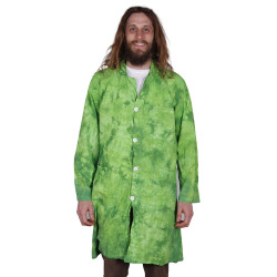 Tie Dyed Lab Coat Green Crackle