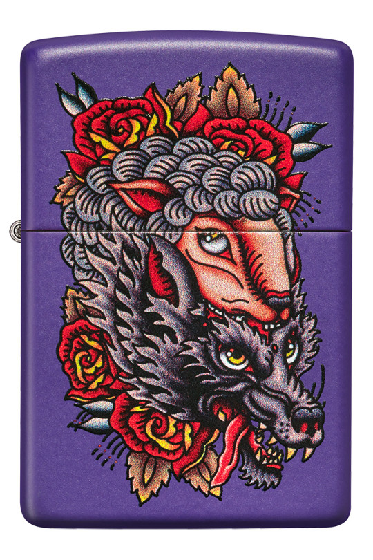 Wolf In Sheep's Clothing Zippo Lighter
