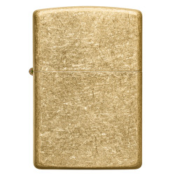 Tumbled Brass Zippo Lighter