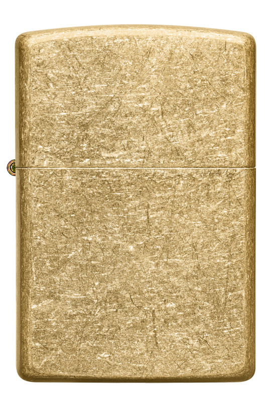 Tumbled Brass Zippo Lighter