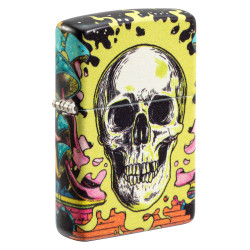 Glow In The Dark Skull Zippo Lighter