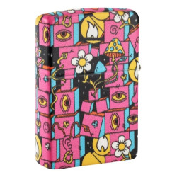 Glow In The Dark Hippie Zippo Lighter