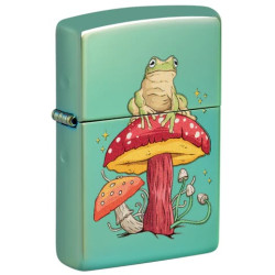 Frog On Mushroom Zippo Lighter