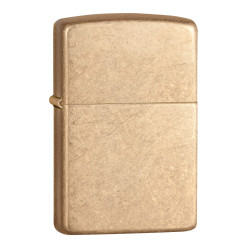 Armor Tumbled Brass Lighter