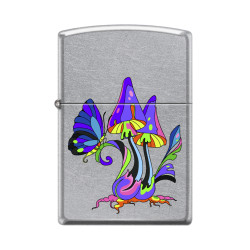 Mushroom Butterfly Zippo Lighter