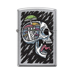 Mushroom Skull Zippo Lighter