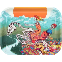 Dead Horse Grateful Dead Large Metal Rolling Tray 13x11"