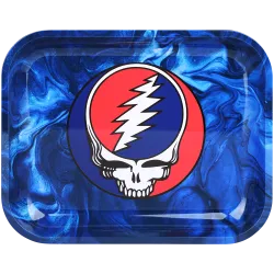 SYF Swirls Grateful Dead Large Metal Rolling Tray 13x11"
