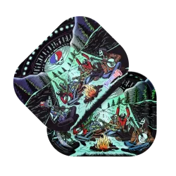UFO Jam Grateful Dead Small Metal Rolling Tray and Lid Combo 7x5.5"