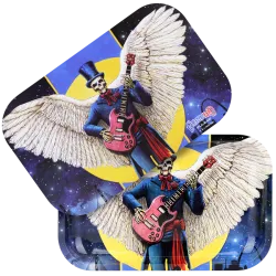 Angel Of Music Grateful Dead Metal Rolling Tray and Lid Combo 11x7"