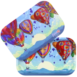 Hot Air Grateful Dead Metal Rolling Tray and Lid Combo 11x7"