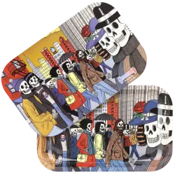 Street People Grateful Dead Metal Rolling Tray and Lid Combo 11x7"