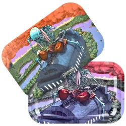 The Boxer Grateful Dead Metal Rolling Tray and Lid Combo 11x7"