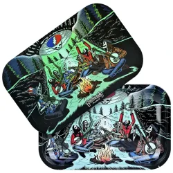 UFO Jam Grateful Dead Metal Rolling Tray and Lid Combo 11x7"