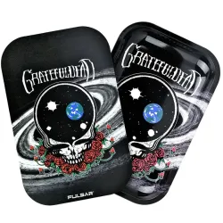 Space Your Face Grateful Dead Metal Rolling Tray and Lid Combo 11x7"
