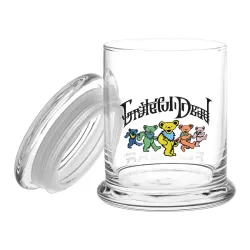 Bear Parade Grateful Dead Glass Jar with Pop Top 1/2 Oz