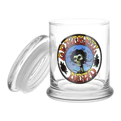 Bertha Grateful Dead Glass Jar with Pop Top 1/2 Oz