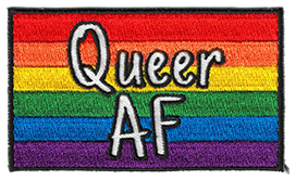 Queer AF Patch Black Border